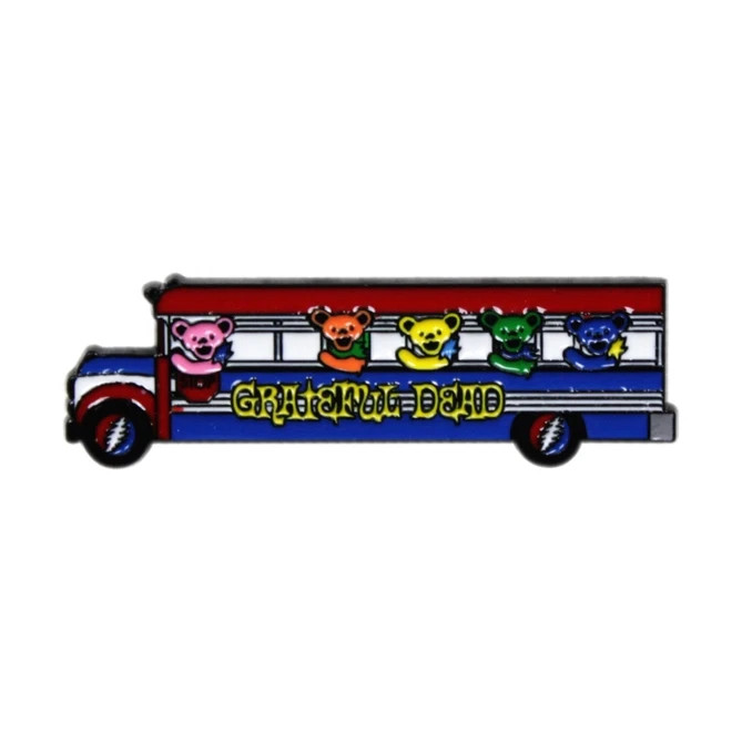 Grateful Dead – Jerry Bears Riding in Bus Enamel Pin