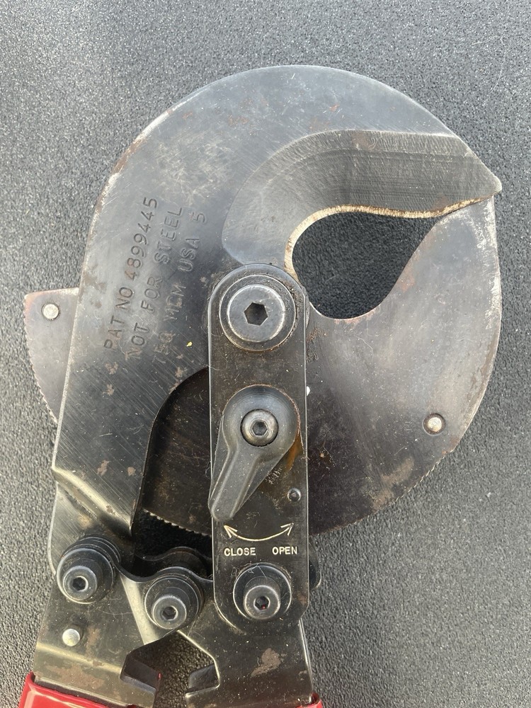 ( Burndy ) Ratcheting Cable , Wire Cutter