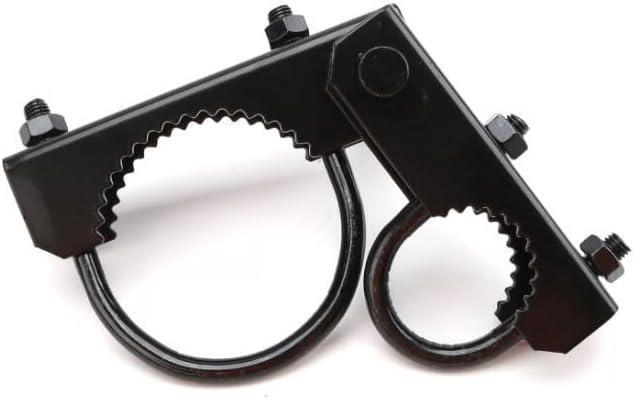 Industrial Chain Link 4" Black Pressed Steel Offset Gate Hinge