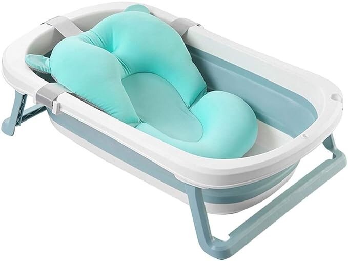 Foldable Baby Bath Tub Newborn Safety Collapsible Portable Infant Shower Bathtub