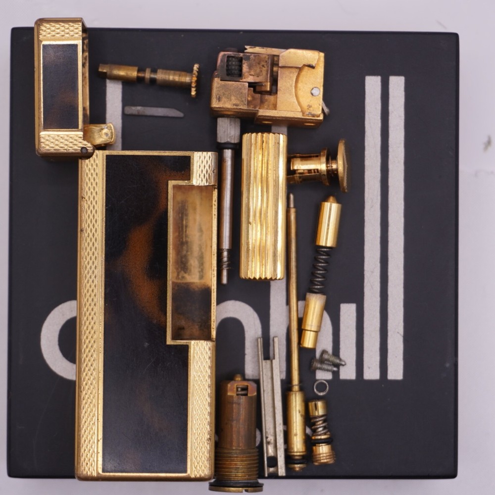 Dunhill Lighter Brown Shell-Ultrasonically cleaned_Working