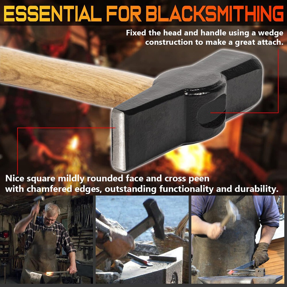 Blacksmiths Beginner Hammer 0000811-1500 Knife Making Metalworking Forge Tool
