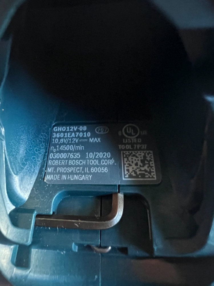 Bosch GHO12V-08 12V Max Compact Planer (tool Only)