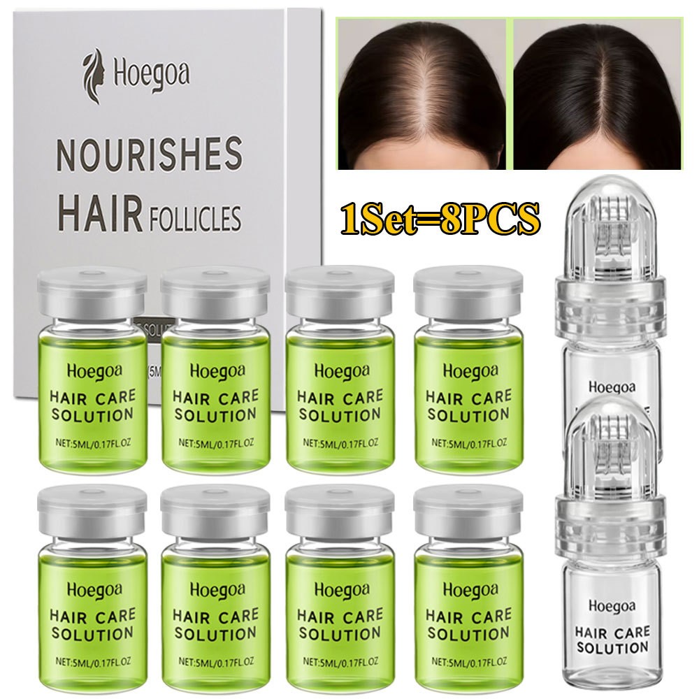 120Pcs MICRONEEDLE Hair Regrowth System, Advanced Hair Treatment Ginseng Serum