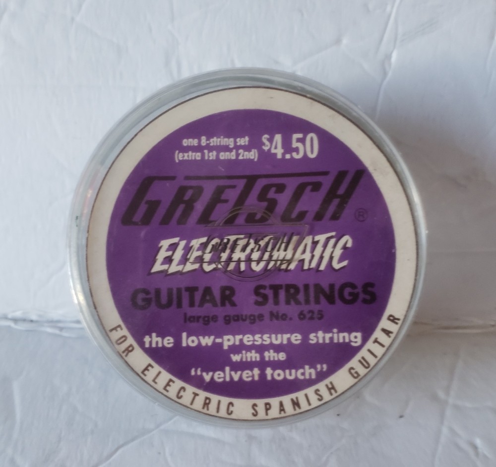 vintage 60's Gretsch Electromatic Guitar Strings w/container, some missing