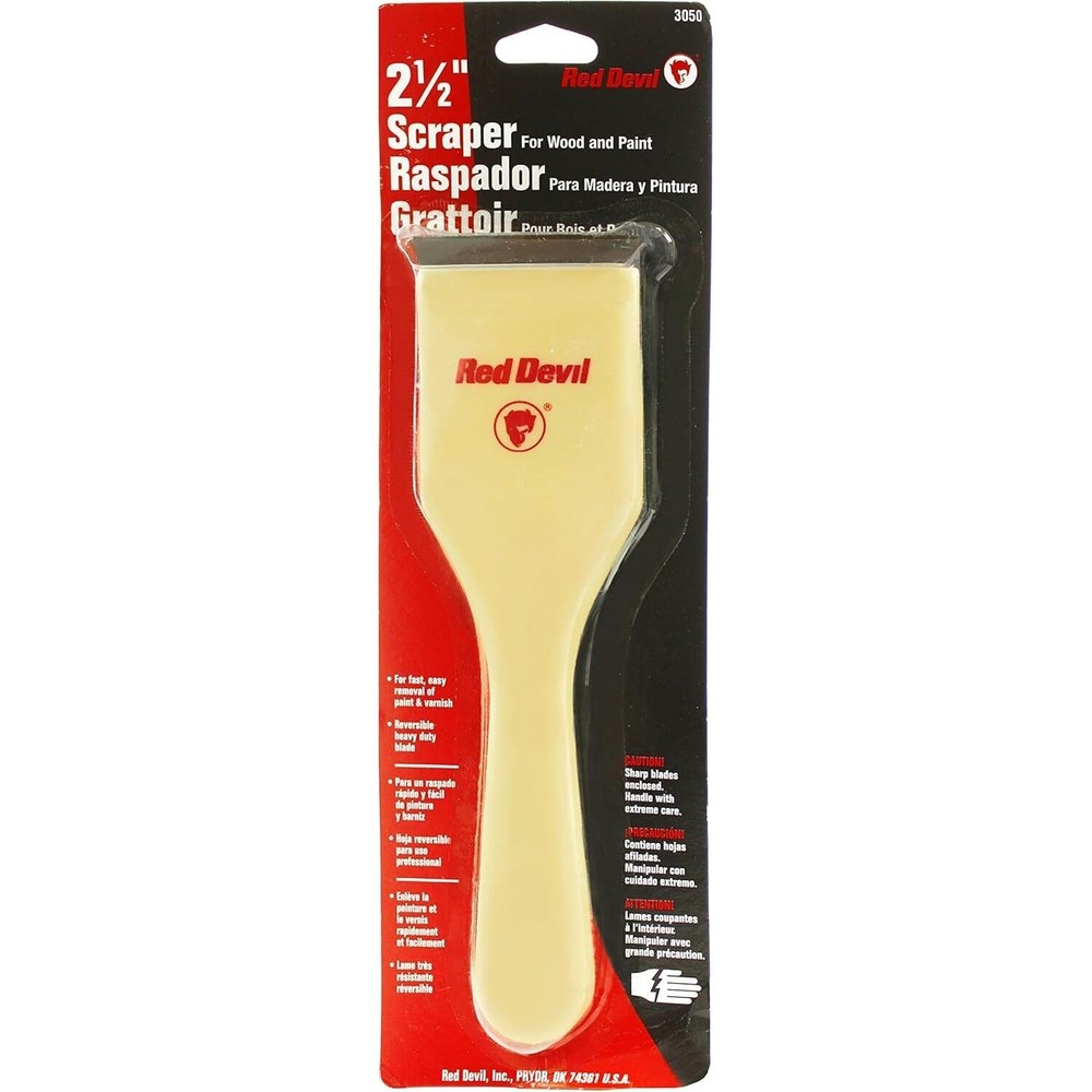 Professional 3050 2-1/2 Inch Double-Edge Paint Scraper Tool