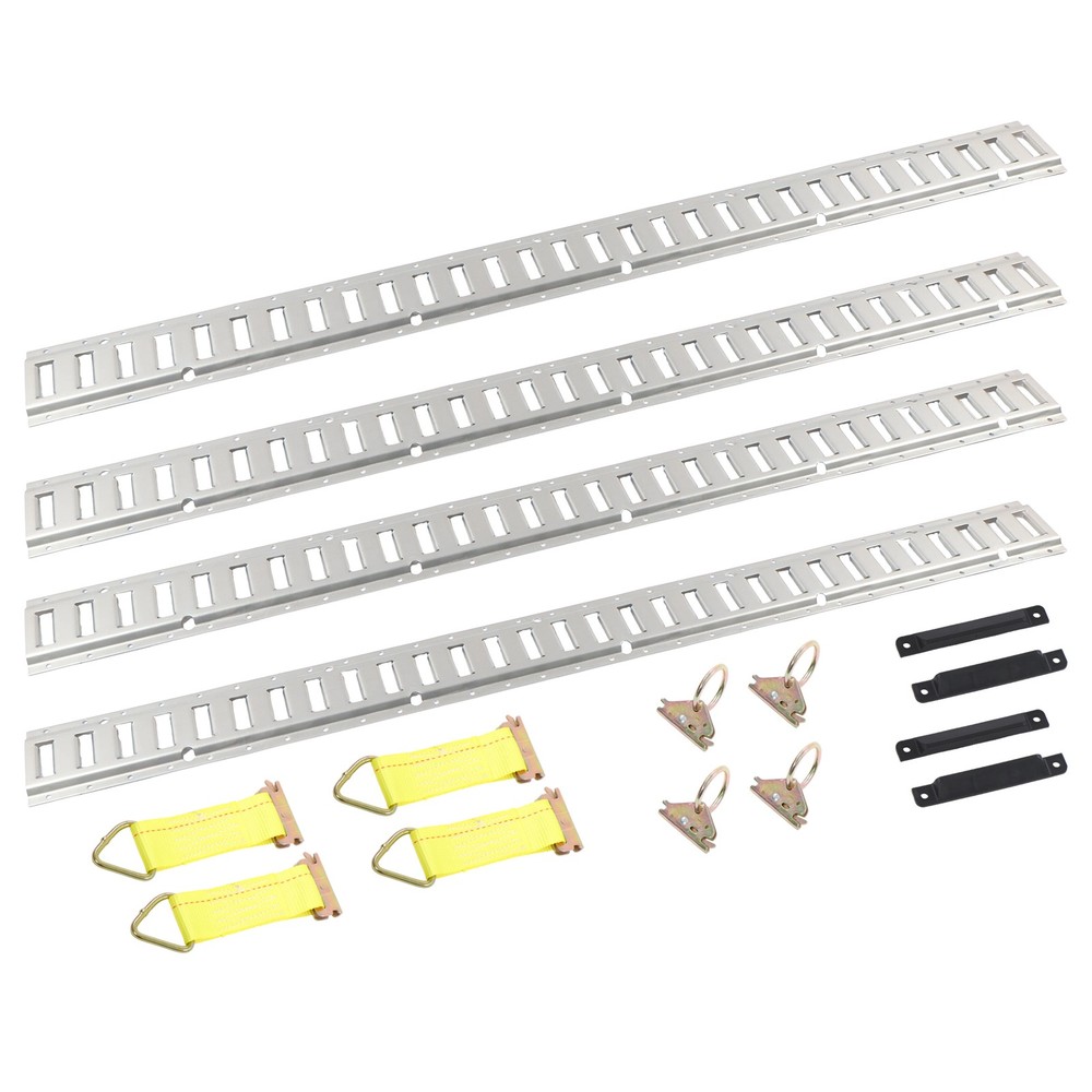 16 Piece 5' Galvanized E Track Rail Set Finish Includes Hardware Kit For Trailer