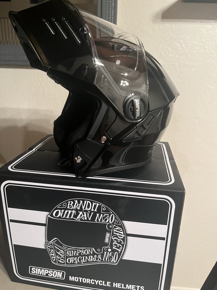 Simpson Mod Bandit Full face Helmet Gloss black Medium