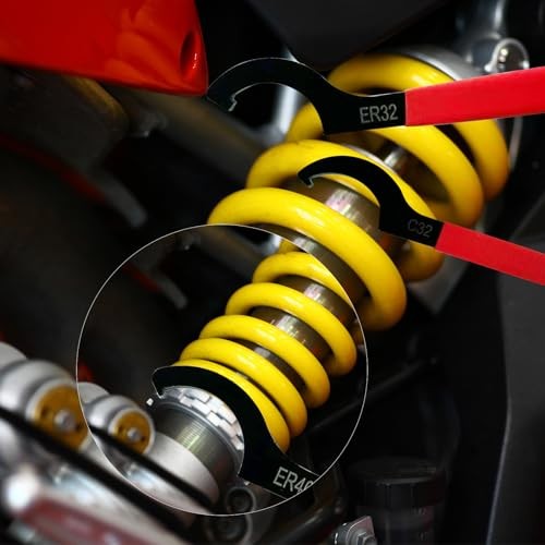 Coilover Spanner Wrench Set 6 Pcs C-Shape Shock Spanner Hook Wrench JYBS-6pcs