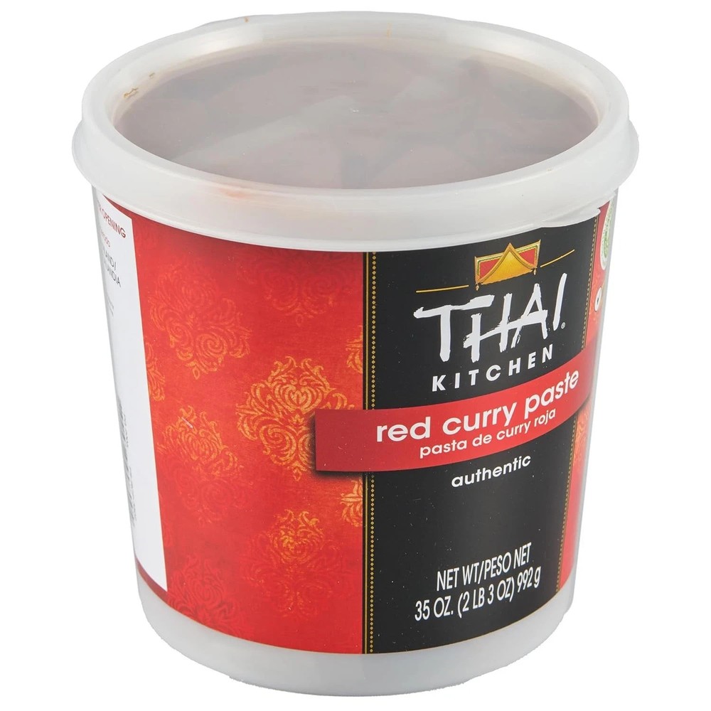 Thai Kitchen Red Curry Paste - 35 oz Container - Authentic Bulk Restaurant Large