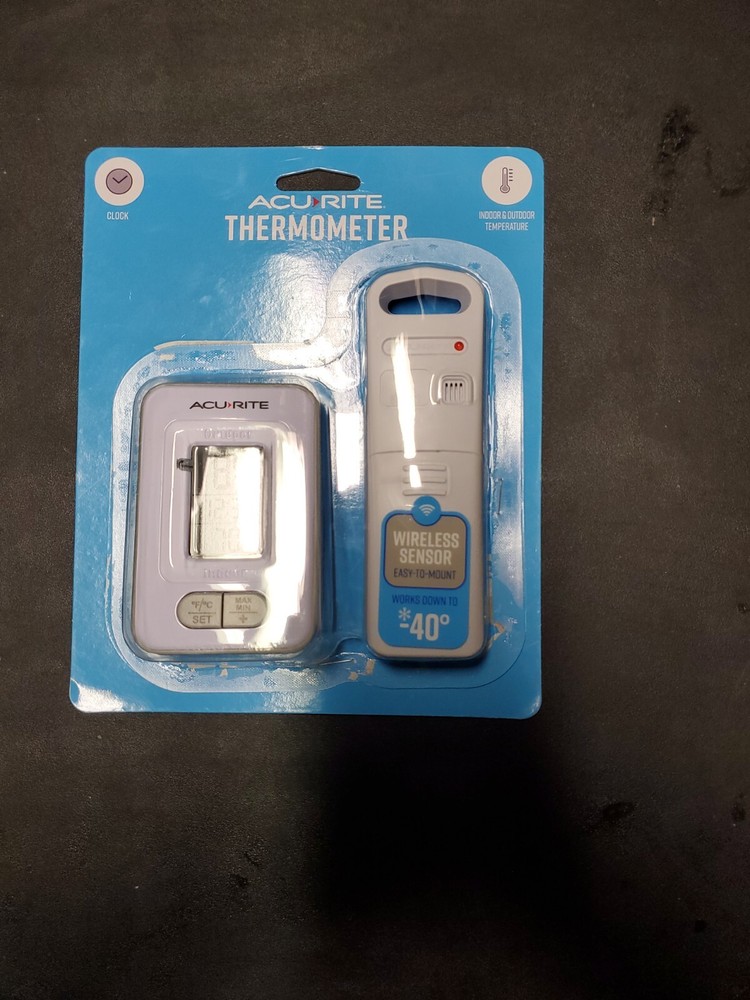 Acurite Wireless Indoor/Outdoor Thermometer with Clock