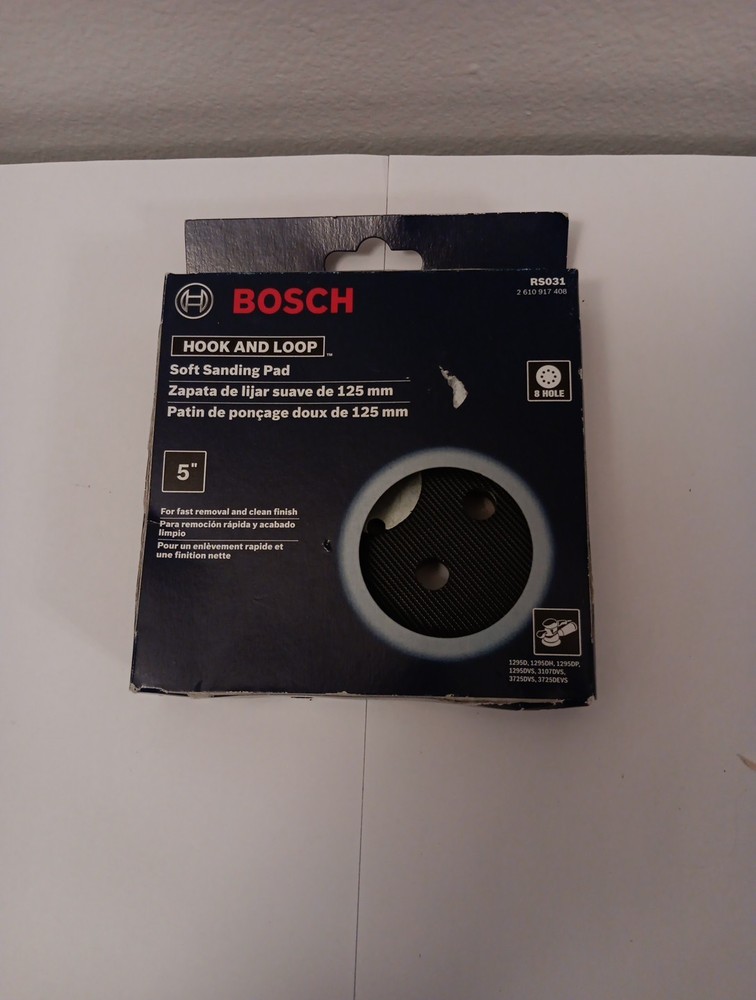 Bosch 1295DVS Sander Replacement 5" Soft Hook & Loop Pad 2610917408 - RS031