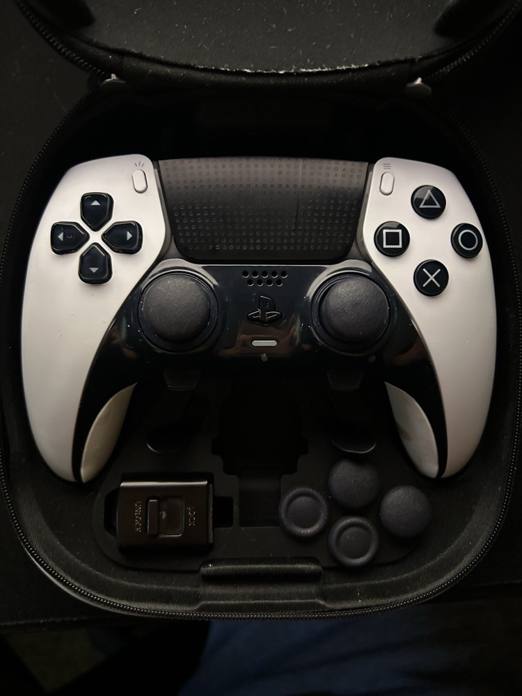 Sony DualSense Edge Wireless Controller Bundle with Case, Thumbsticks