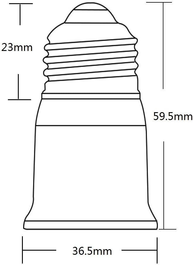 YiLighting - UL E26/E27 to E26/E27 Extender - Standard Medium Edison Screw