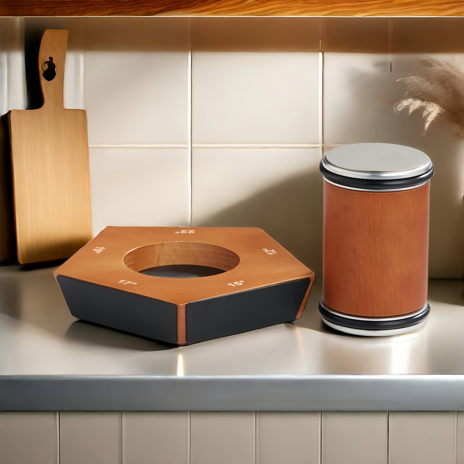 Diamond Rolling Knife Sharpener 5 Angles Sharpening Tool No Power Required Brown