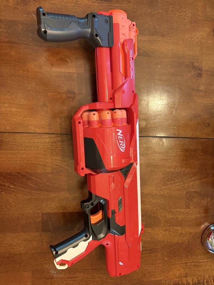 Nerf Mega Rotofury Full Loaded Blaster With Darts