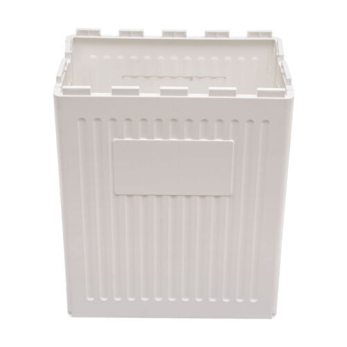 White Storage Box With Lid Universal Wheels Collapsible Storage Organizer