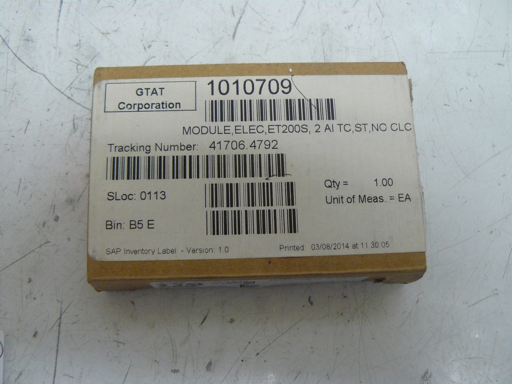 SIEMENS 6ES7-134-4JB01-0AB0 ANALOG INPUT MODULE NEW