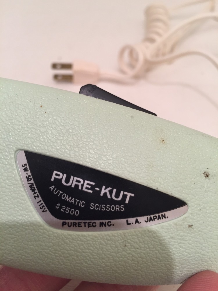 Vintage 1960's Pure-Kut Automatic Scissors with light #2500