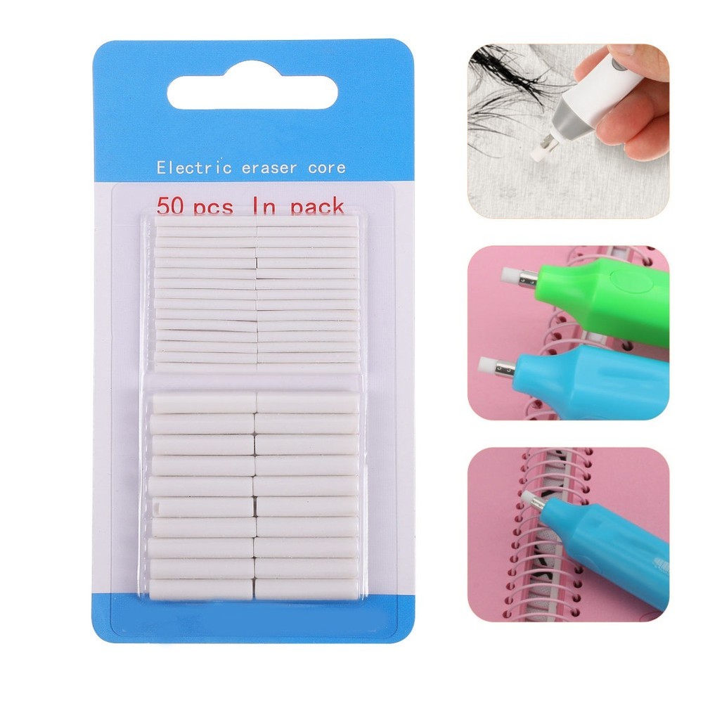 100 Pcs Electric Pencil Eraser Refill Erasers Replacement Refills
