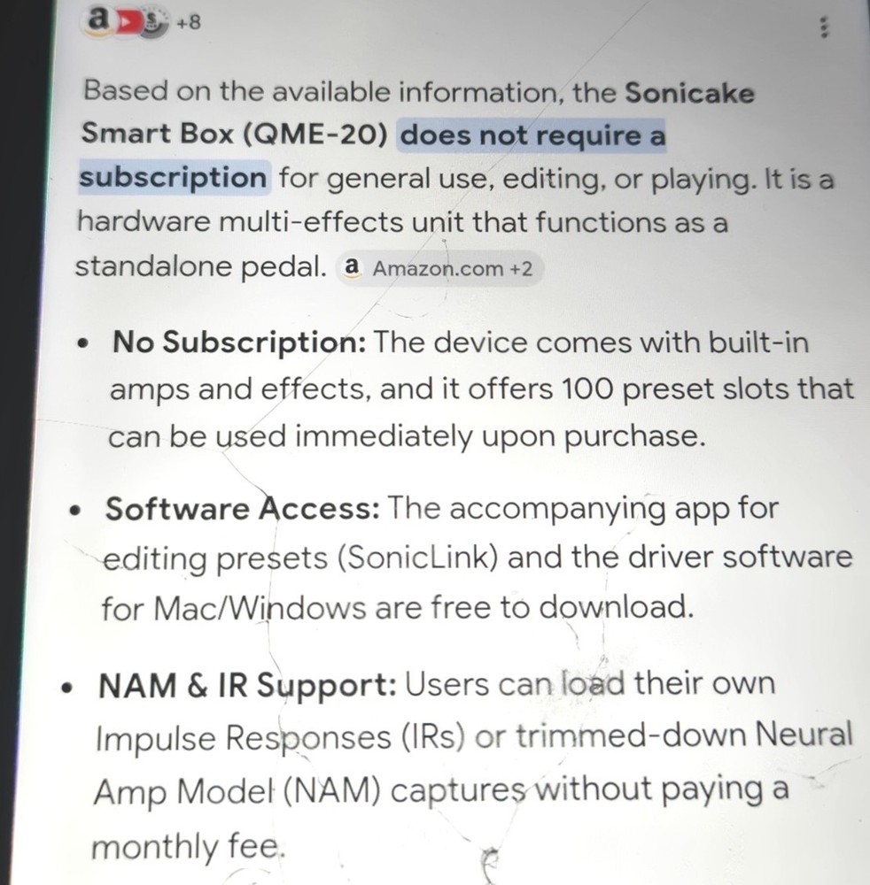 QME-20 Smart Box BT Multi Effects Processor Guitar