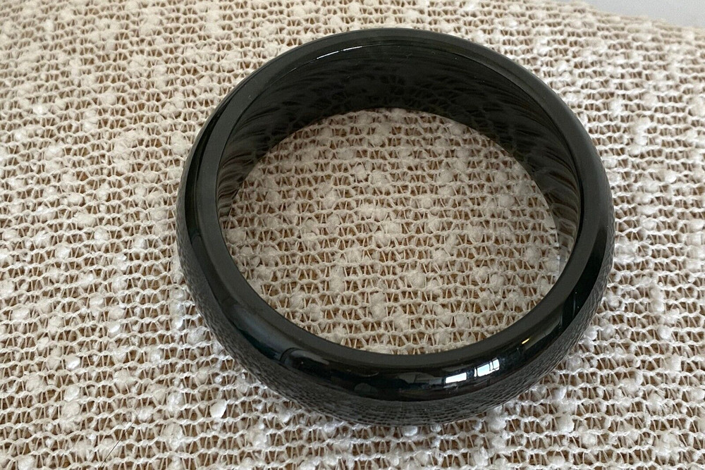 Natural Dark Green Jade Bangle 83g-60mm.