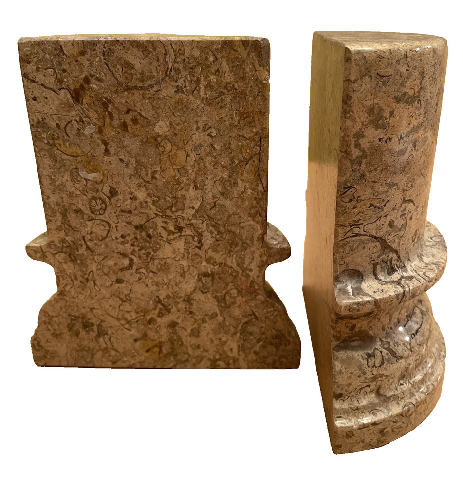 Pillar Shaped Solid Granite Bookends - Made in Pakistan