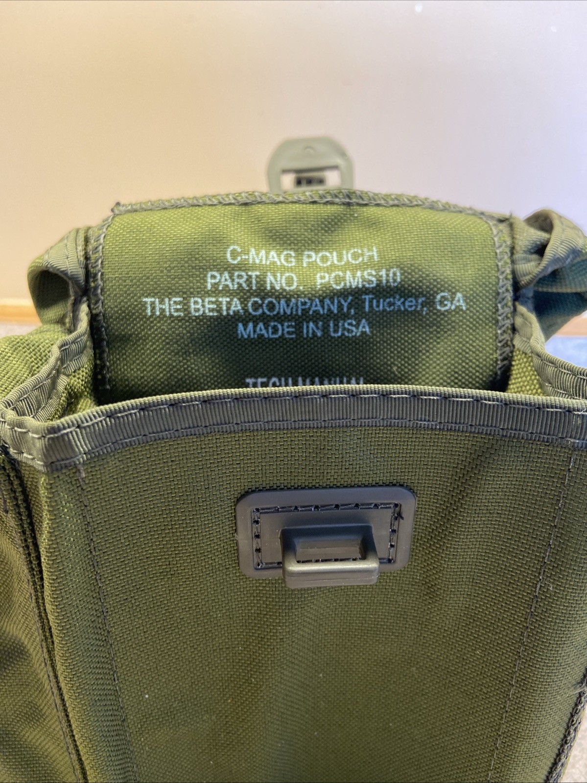 New BETA C-MAG Carrying Pouch OD Green MOLLE