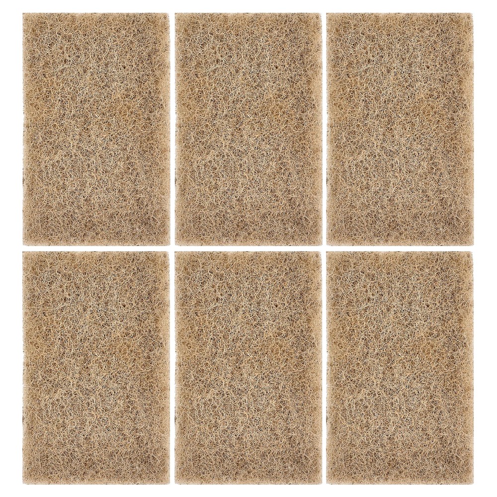 Walnut Shell Scrubber Sponge, 6 Count