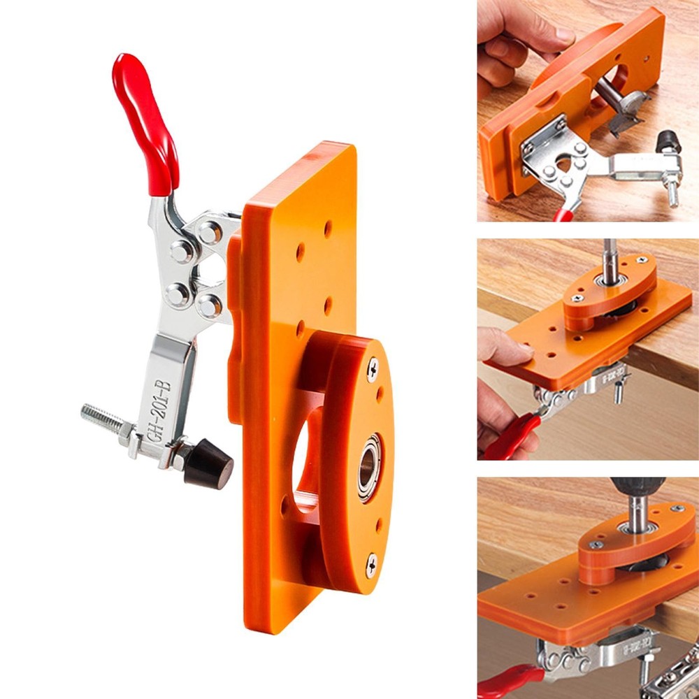Precision Cabinet Hinge Drilling Tool Set with Secure Fixture