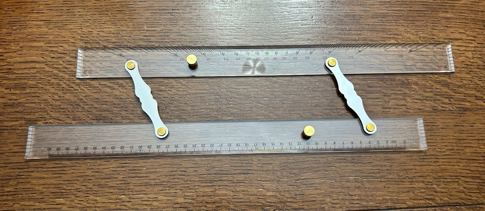 NEW Marine Navigation C-Thru Parallel Ruler, 18"