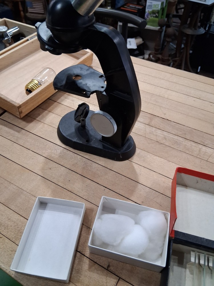 Vintage Gilbert Microscope and Lab Set With Case