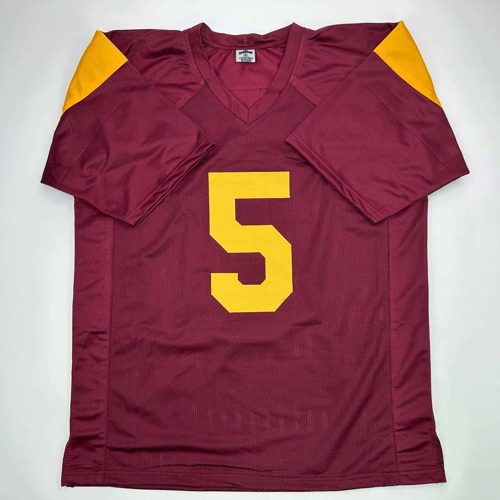 Facsimile Autographed Reggie Bush USC Maroon Reprint Jersey Size Men's XL