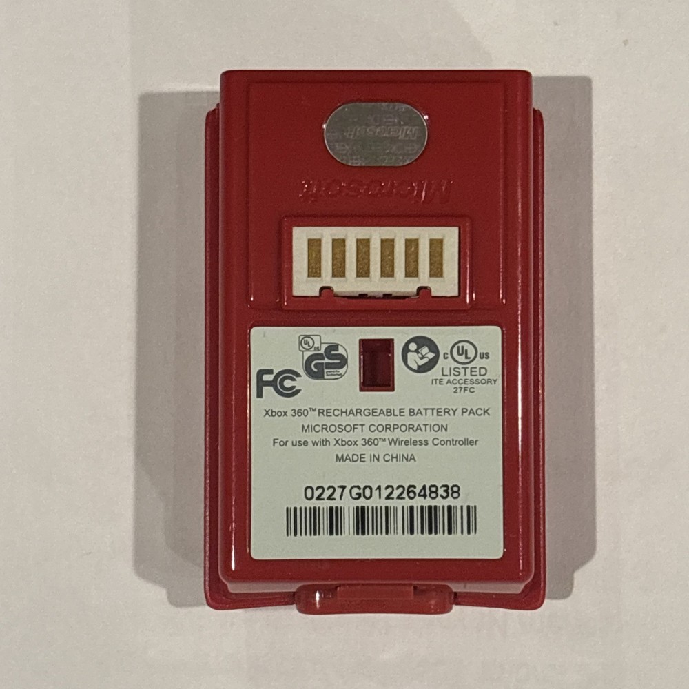 Xbox 360 Rechargeable Battery Pack for Controller Red