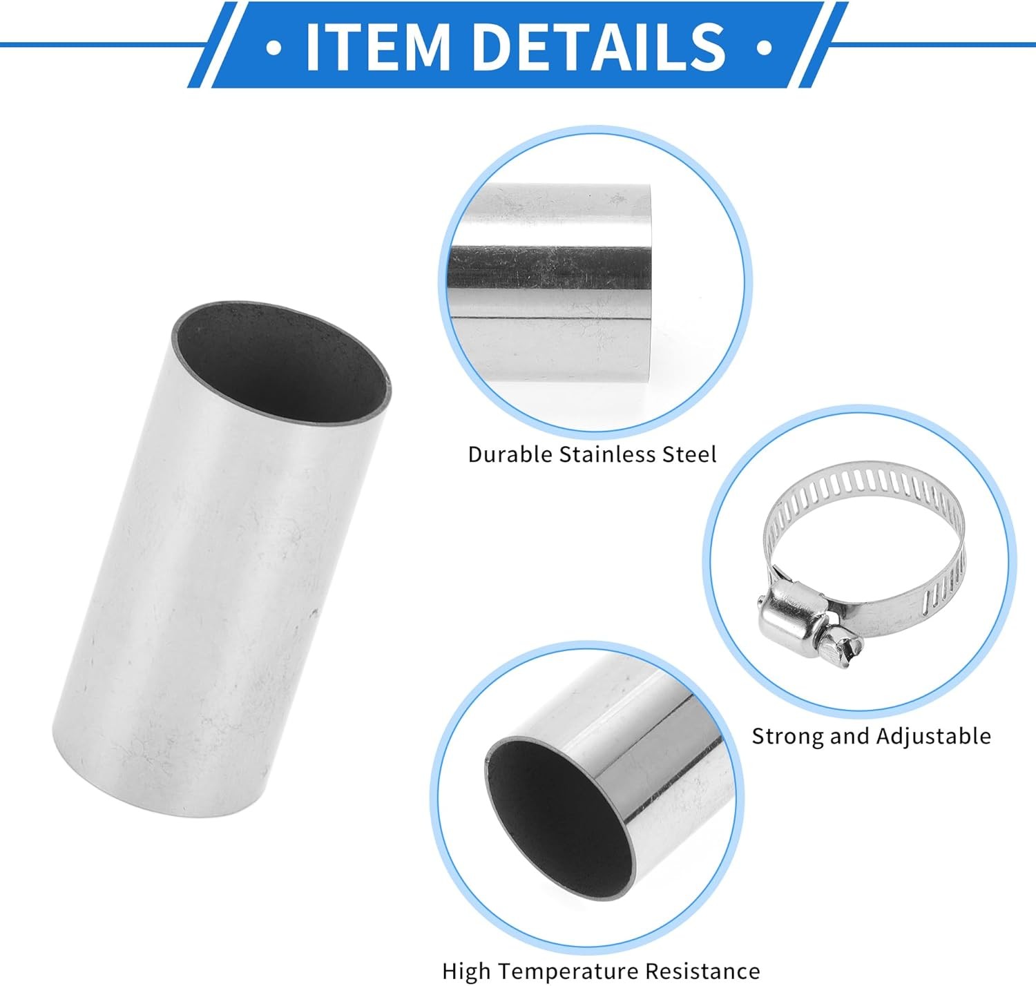 1 Set Heater Exhaust Pipe Connector 22mm ID 24mm OD Air Diesel Heater Exhaust Tu