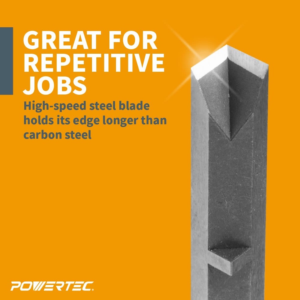 POWERTEC Square Corner Chisel – Spring-Loaded Mortise