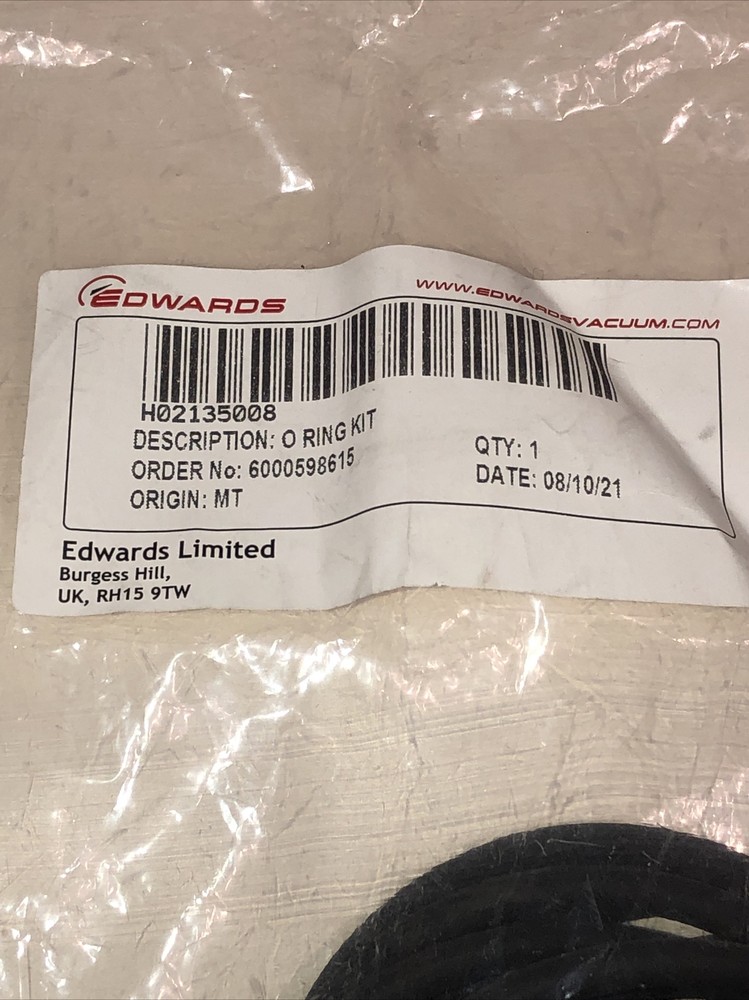 (20) EDWARDS O RING KIT H02135008