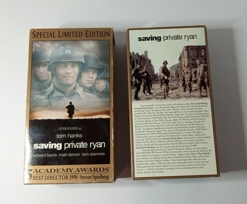 Saving Private Ryan (VHS, 2000, 2-Tape Set, Special Limited Edition)