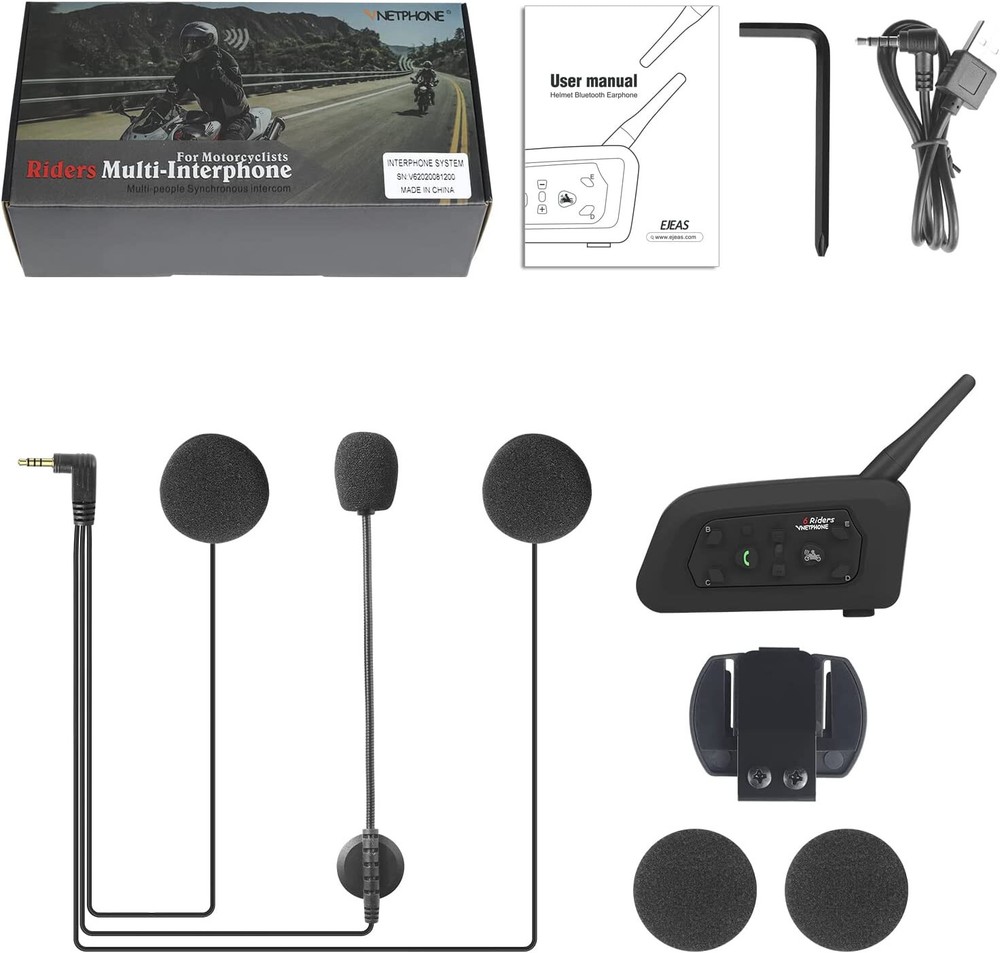 Motorcycle Helmet Bluetooth Headset Intercom Intercomunicador Moto Bluetooth