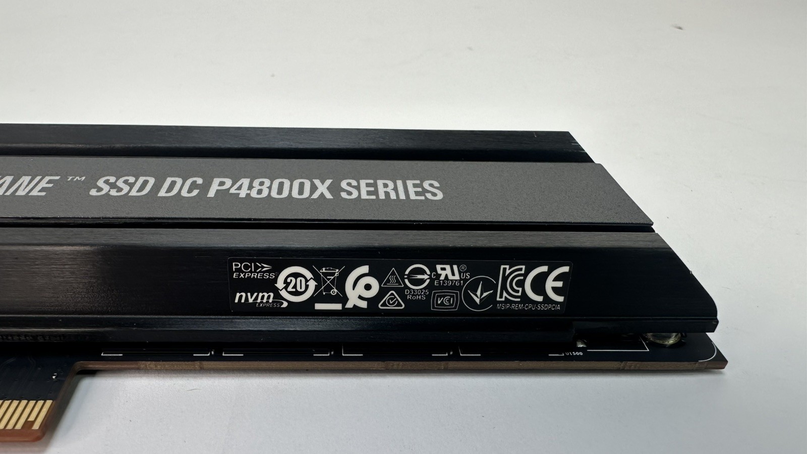 HPE Intel DC Optane P4800X 750GB NVMe PCIe x4 SSD WI AIC 878038-B21 30DWPD 41PBW