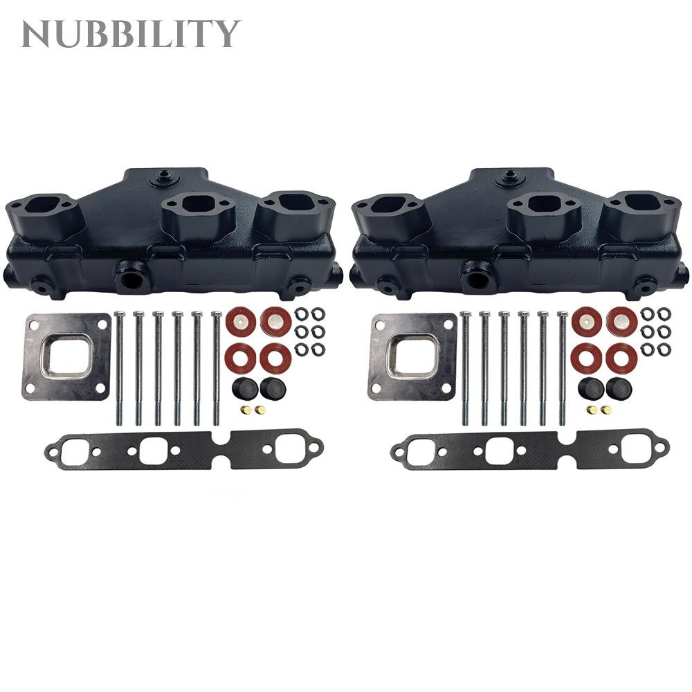 Pair Fit Mercruiser Fit GM 4.3 V6 boat marine Exhaust Manifold DRY JOINT 2002+