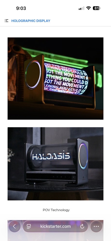 Holographic 3D Box Bluetooth Speaker
