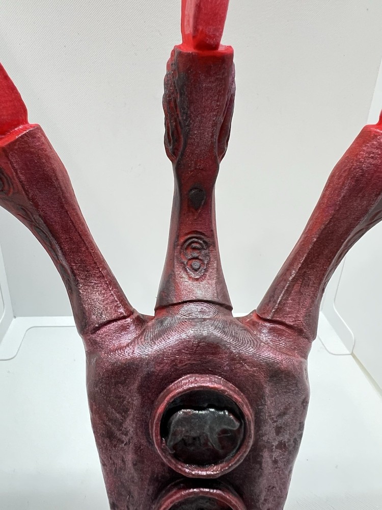 Ruby Dragon Claw Inspired By The Game Skyrim Is Hand Painted