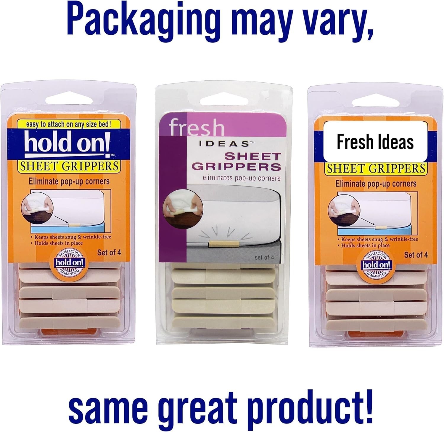 Versatile Sheet Holders – 4 Count Grippers for Any Mattress Size, Easy Set-Up