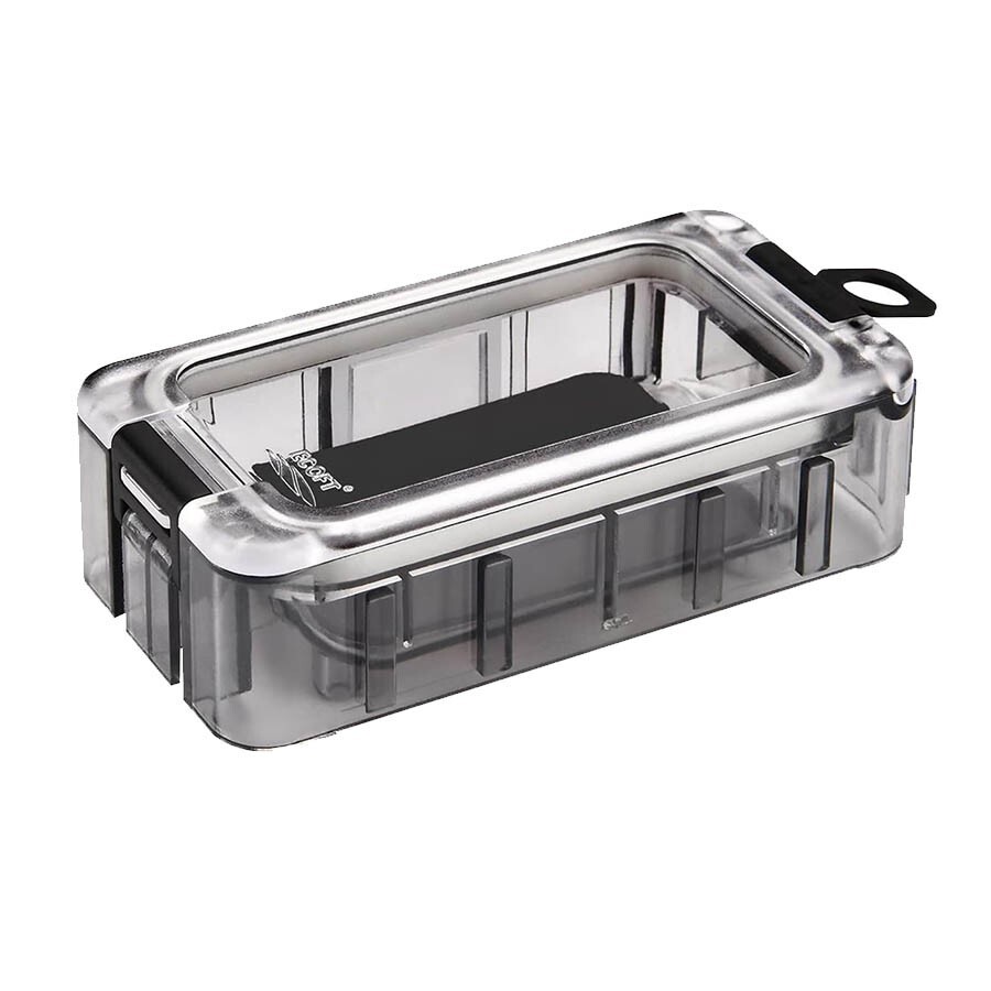 Mini Tackle Box Luminous Waterproof Accessories Box Removable Freely Assemble