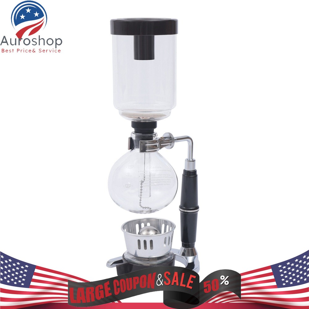 3 Cups Capacity Coffee Syphon Tabletop Siphon Coffee Maker Coffee Syphon Making