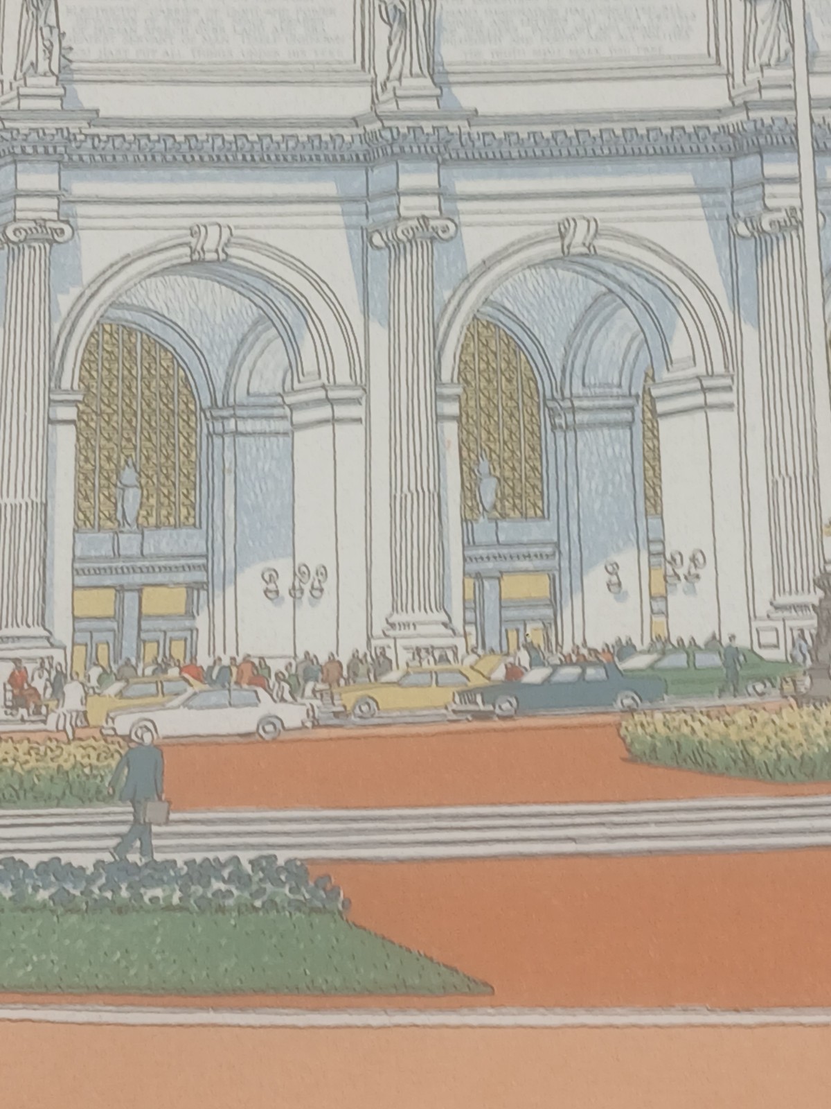 Union Station 1988 Print Carlos Diniz 1908 Print Washington D.C. 39 X 25 1/2
