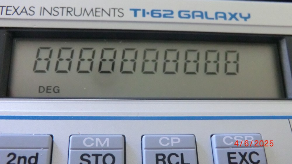 Very Rare Texas Instrumentss TI-62 Galaxy Programmable Calculator