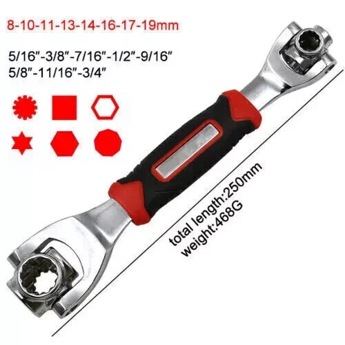 52 in 1 Universal Wrench Multi-Function Socket Tiger Spanners Adjustable Tools
