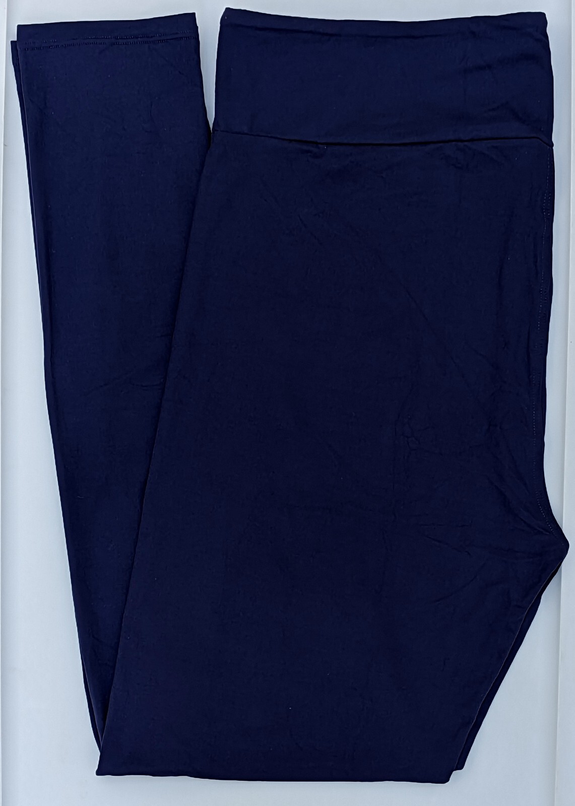 LuLaRoe One Size Leggings in Solid Midnight Navy Blue, NWT